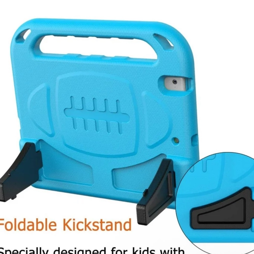 Blue Tablet Case with Foldable Kickstand